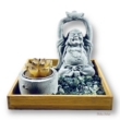 Buddha mécsestál szett ásvány csomaggal