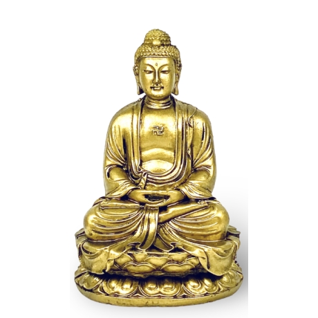 Meditáló Buddha szobor – bronz