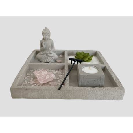 Áldó Buddha Zen Garden - osztott tálas